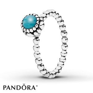 Pandora December birthday blooms ring